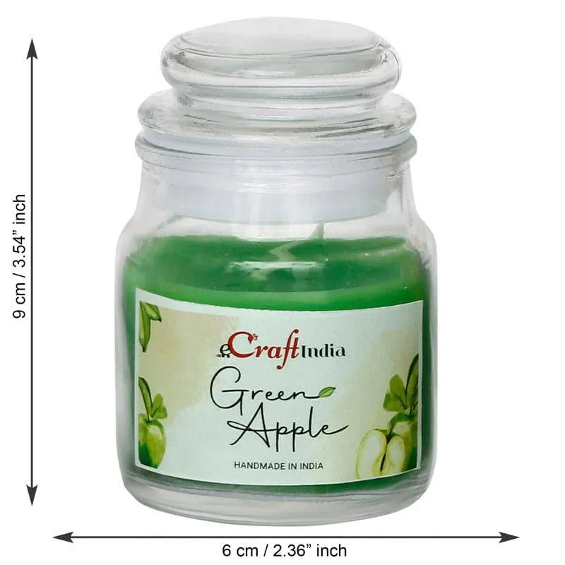 Nithya Green Apple Scented Jar Candle - Set Of Two media 5