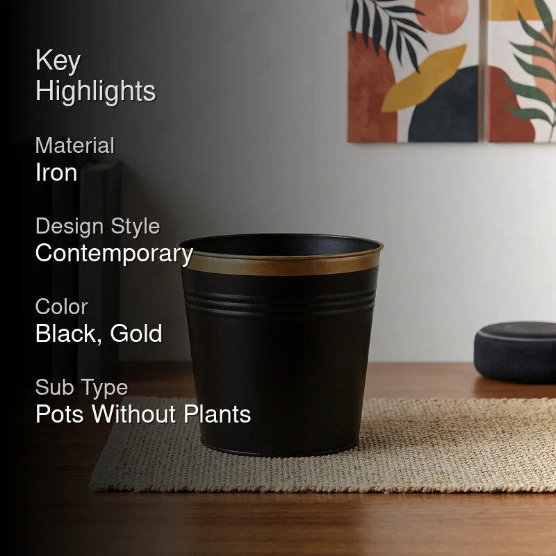 Leafora Iron Planter - Black media 2