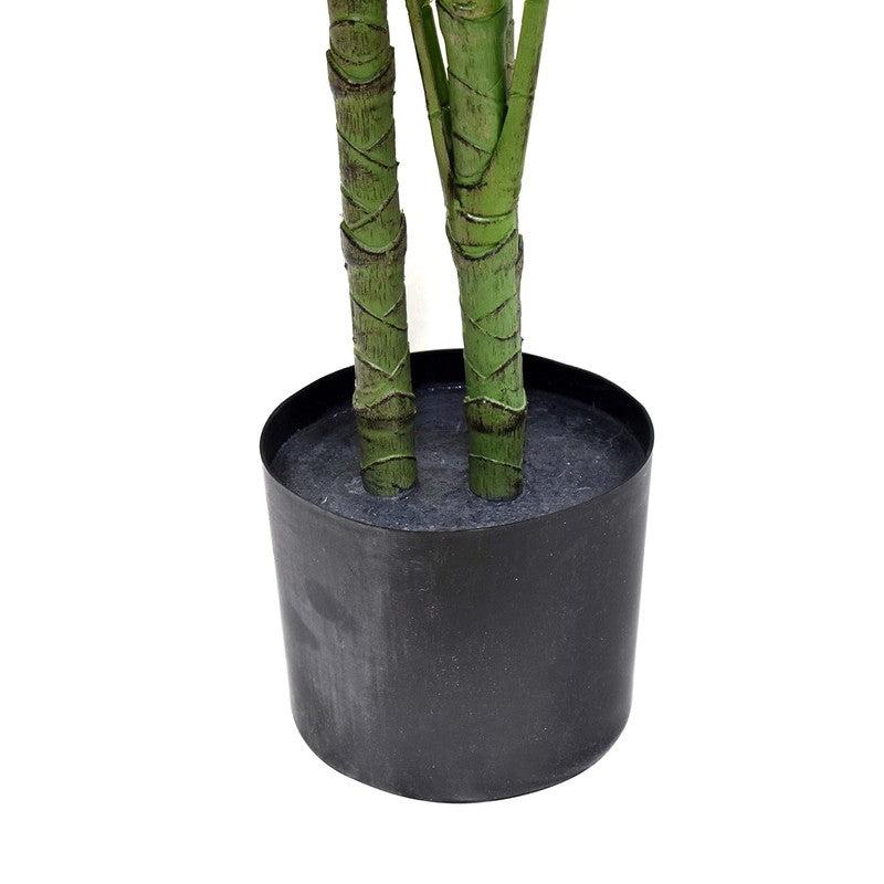 ZenStem Artificial Monstera Plant With Black Plastic Pot - 4 Feet media 7