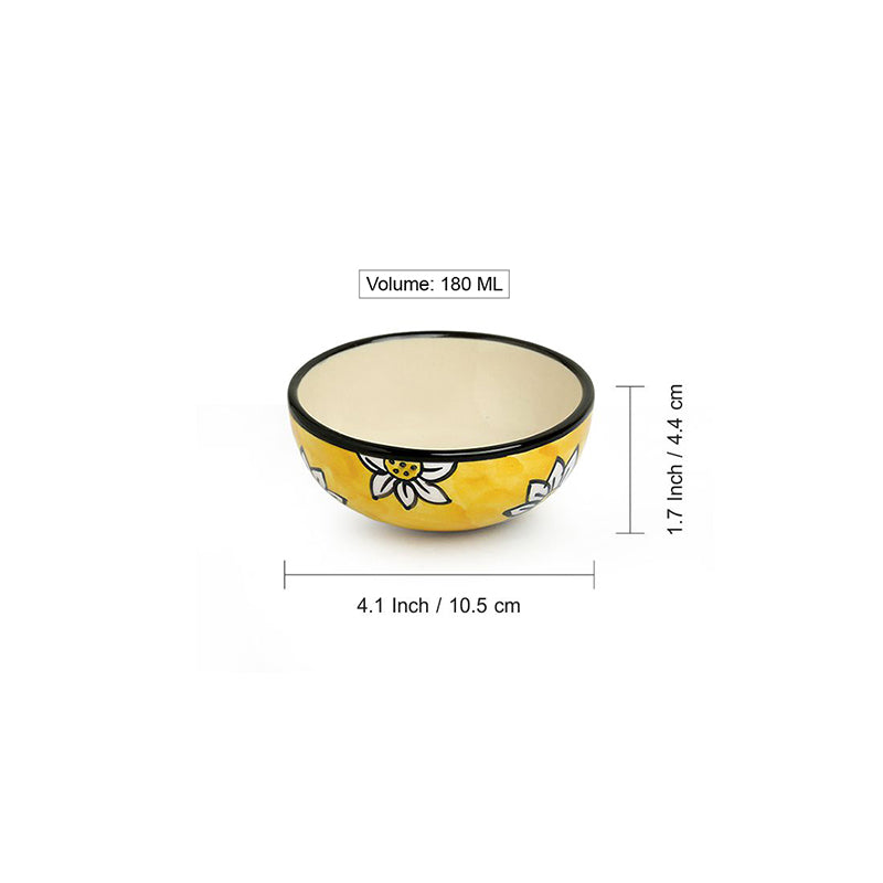 Vidari Ceramic Snack Bowl (180 mL) - Set Of Six image 6