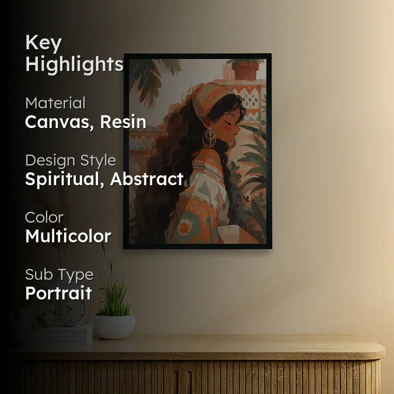 Brown Grace Canvas Wall Art media 2