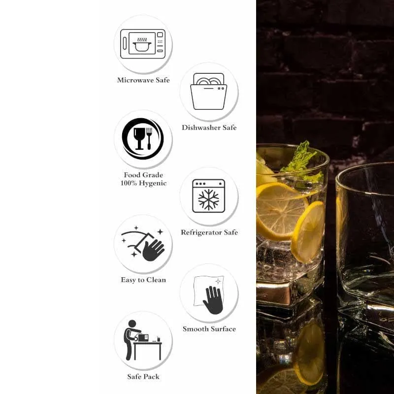 Pasabahce Roxxy Whiskey Glass (310 mL) - Set Of Six media 5