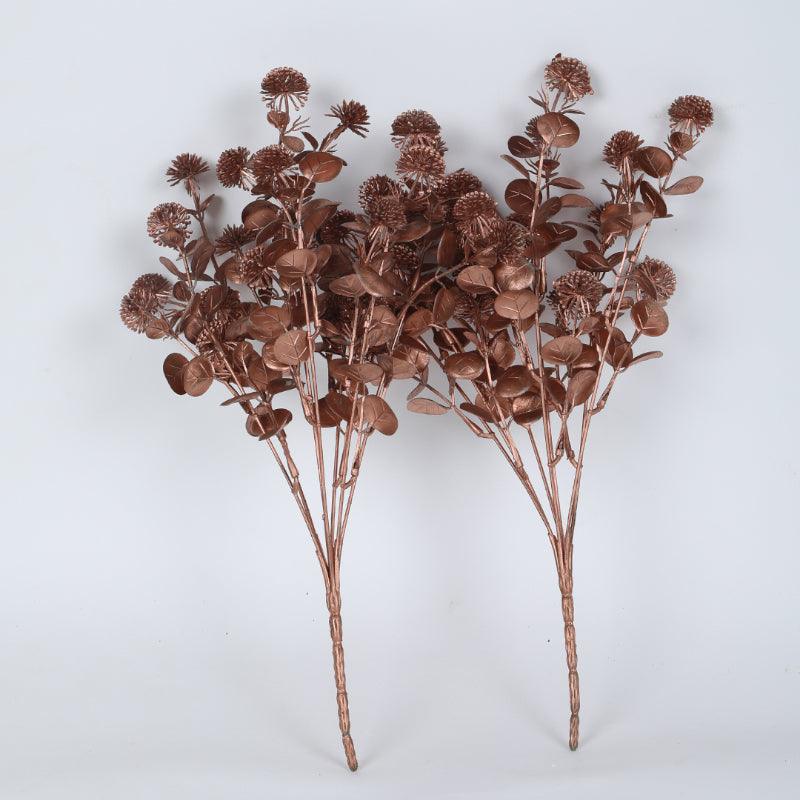 Faux Silver Dollar Eucalyptus Bunch (Copper) - Set Of Two media 3