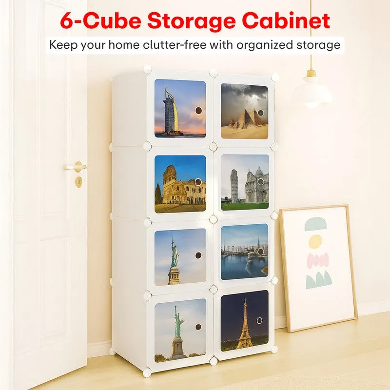 Rioware Portable Storage Wardrobe Racks - White media 5