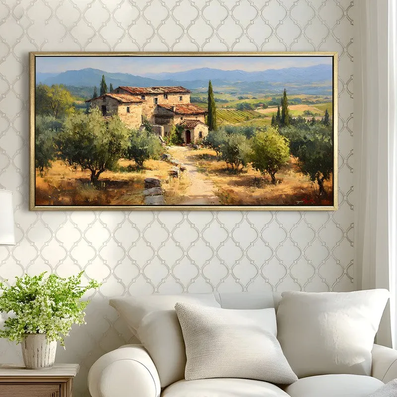 Rural Vista Canvas Wall Painting With Frame media 4