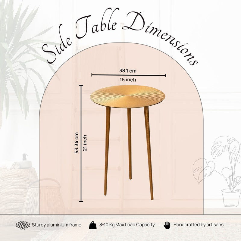 Huddle Center Table (Gold) - Set Of Two media 7