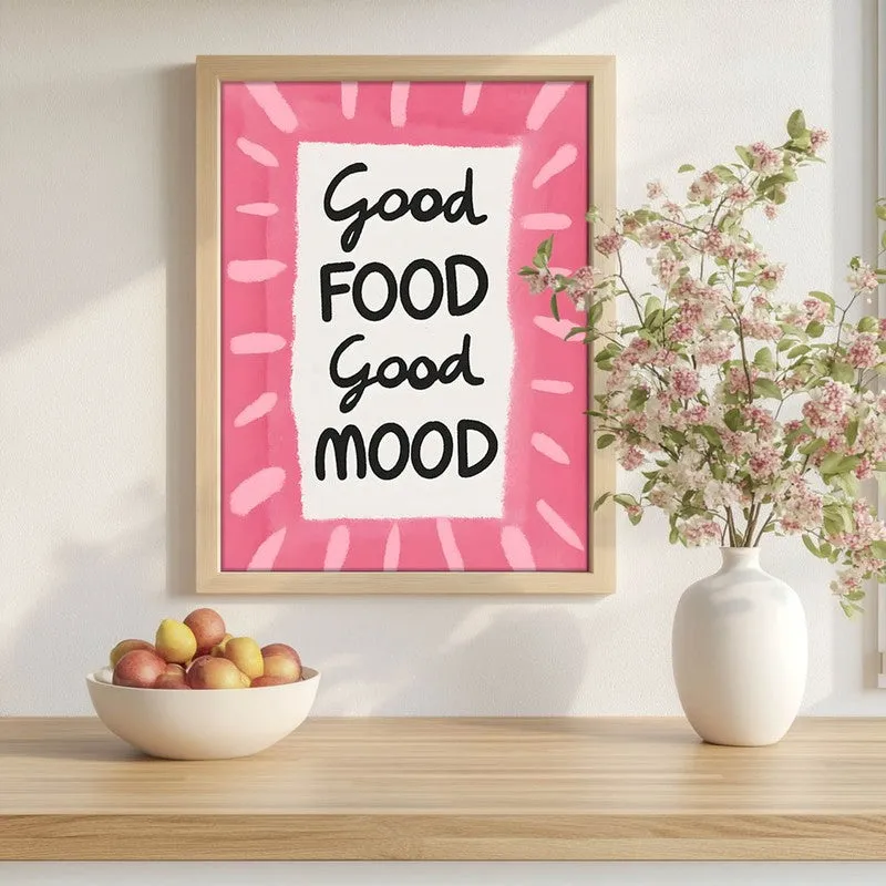 Plum Poetry Archival Canvas Wall Art - Brown media 1