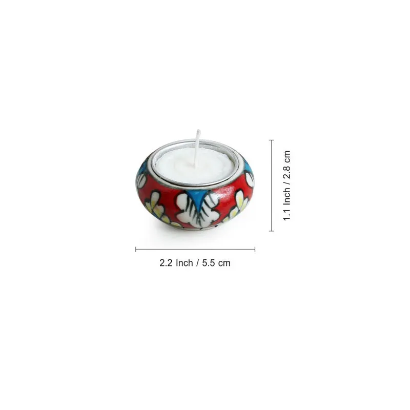 Mughal Shimmer Tealight Candle Holder - Set Of Six media 6
