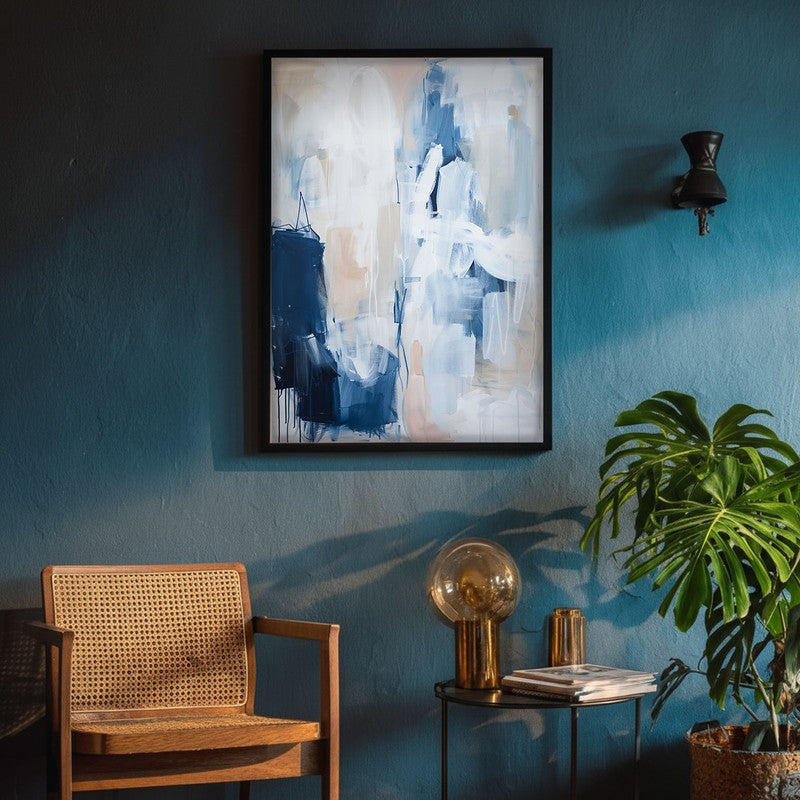 Meridian Flux Framed Canvas Wall Painting media 4