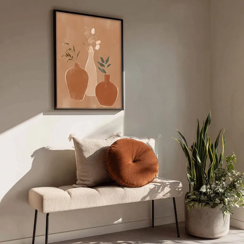 Modern Botanica Canvas Wall Painting With Black Frame media 4