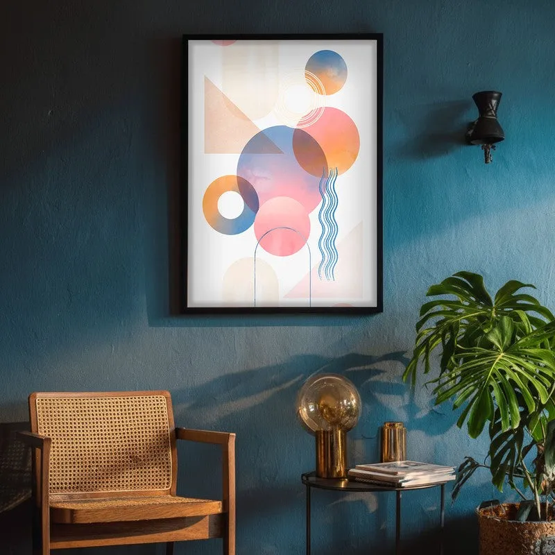 Geometric Euphoria Archival Canvas Wall Art - Black Frame media 5