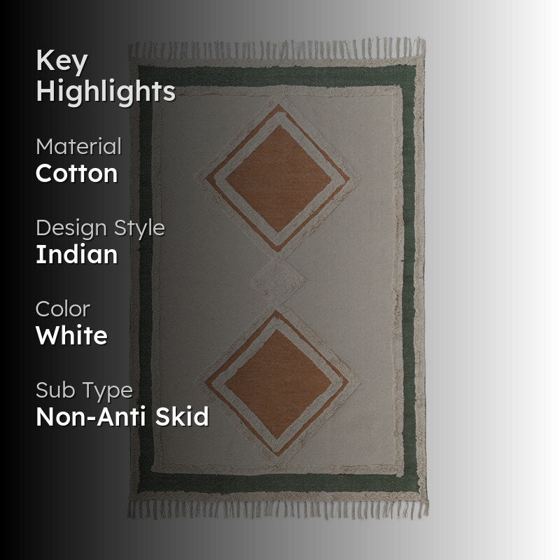 Kael Handwoven Cotton Rug media 2