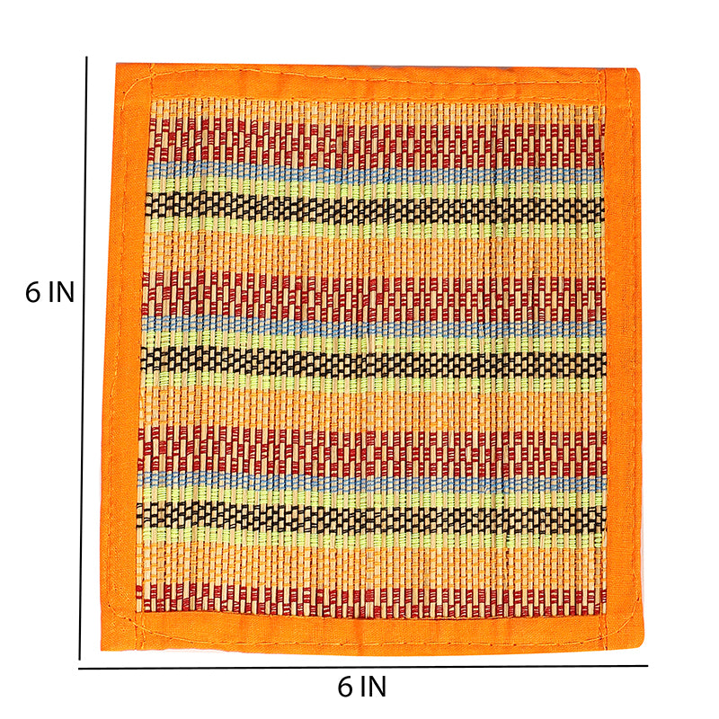 Chequered Zen Bamboo Kitchen Linen Set (Orange) - Thirteen Piece Set media 6