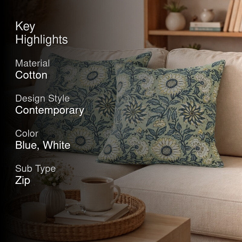 Floral Reverie Cushion Covers - Set Of Two media 2