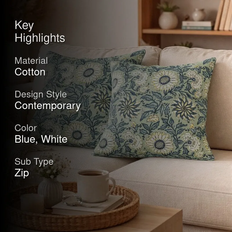 Floral Reverie Cushion Covers - Set Of Two media 2