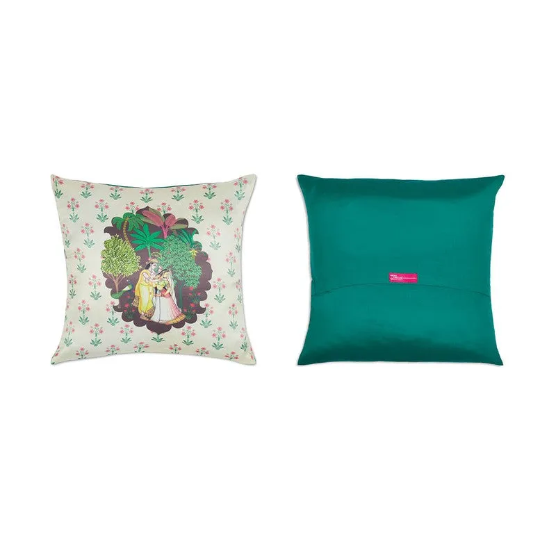 India Circus Gopis in Gokul Cushion Cover - Set Of Five media 3