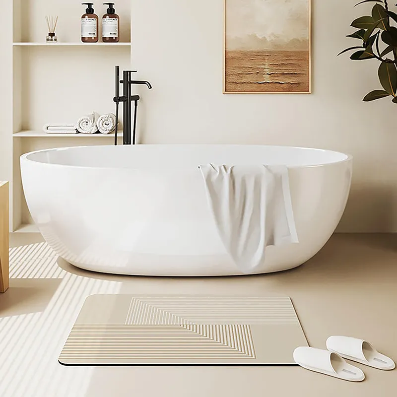 Linen Glow Rubber Bath Mat media 4