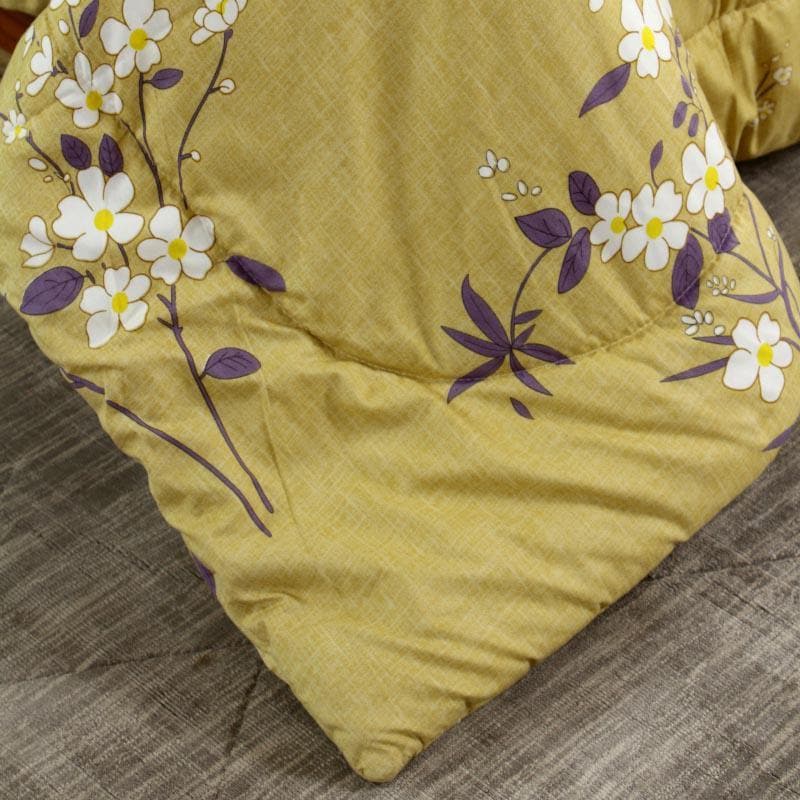 Allure Floral Printed Glace Cotton Comforter  - 120 GSM media 6
