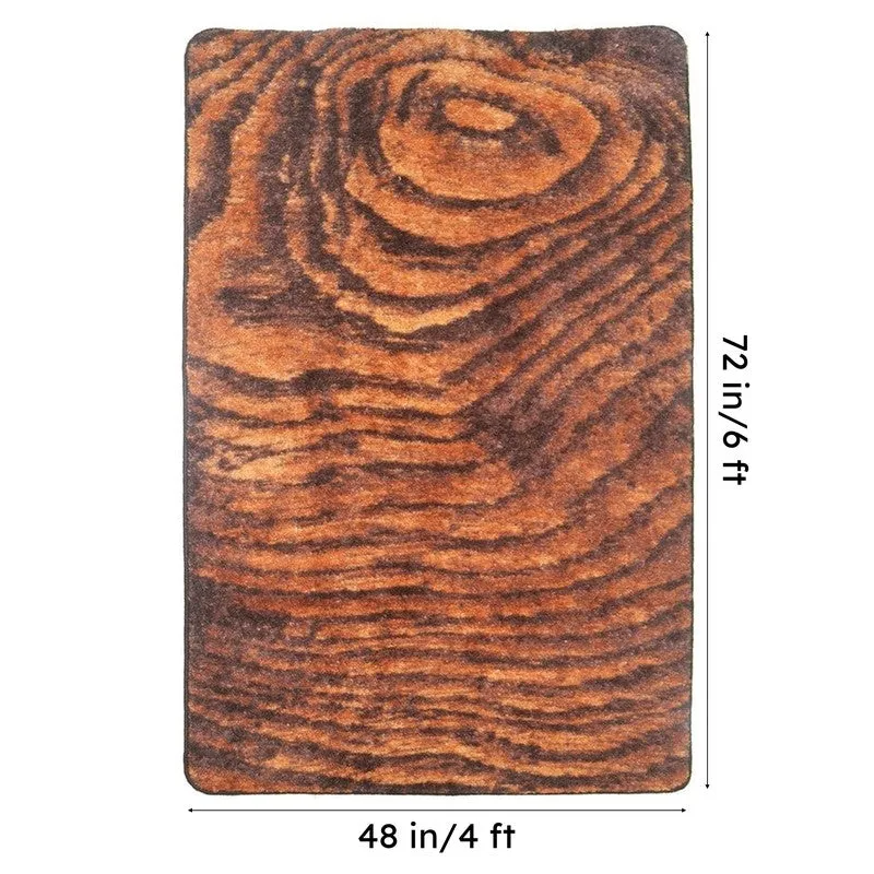 Arvian Abstract Micro Fiber Area Rug - Brown,Beige media 7