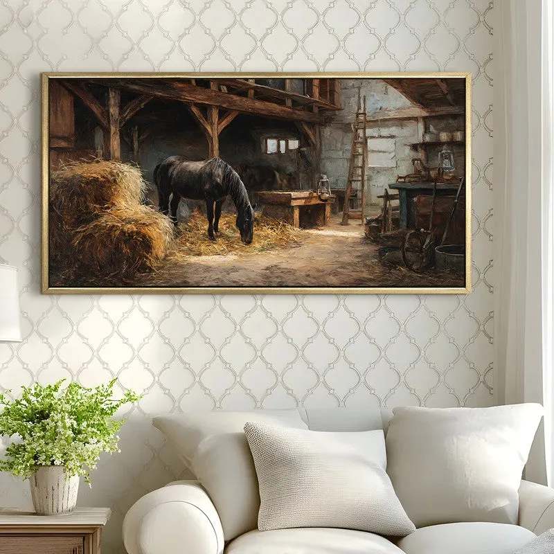 Farmstead Canvas Wall Painting With Frame media 4