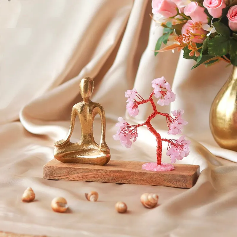 Bodhi Meditation Showpiece - Rose Quartz media 7