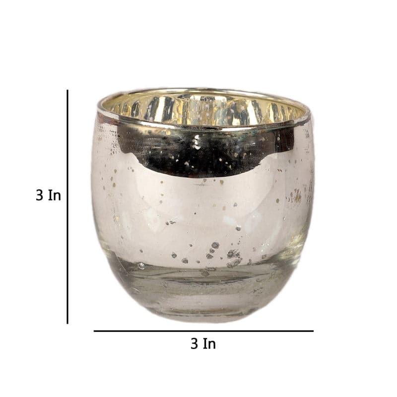 Secura Tealight Candle Holder (Silver) - Set Of Four media 5