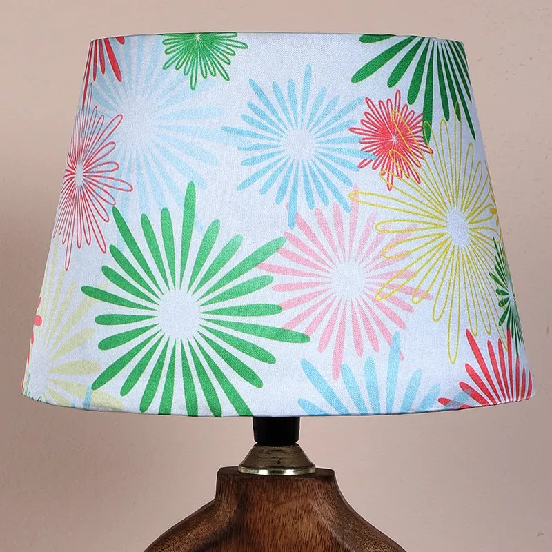 Hikari Hewn Printed Mango Wood Table Lamp - Multicolor media 3