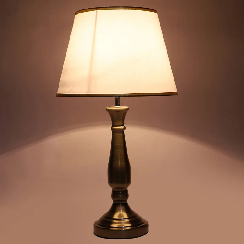 Brix Iron Table Lamp - White,Gold media 6