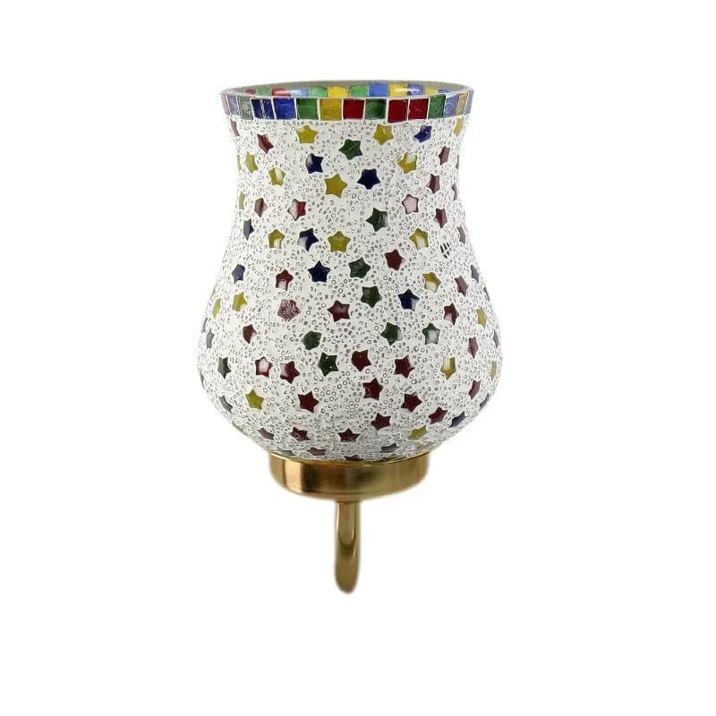 Galora Starry Goblet Mosaic Glass Wall Lamp media 4
