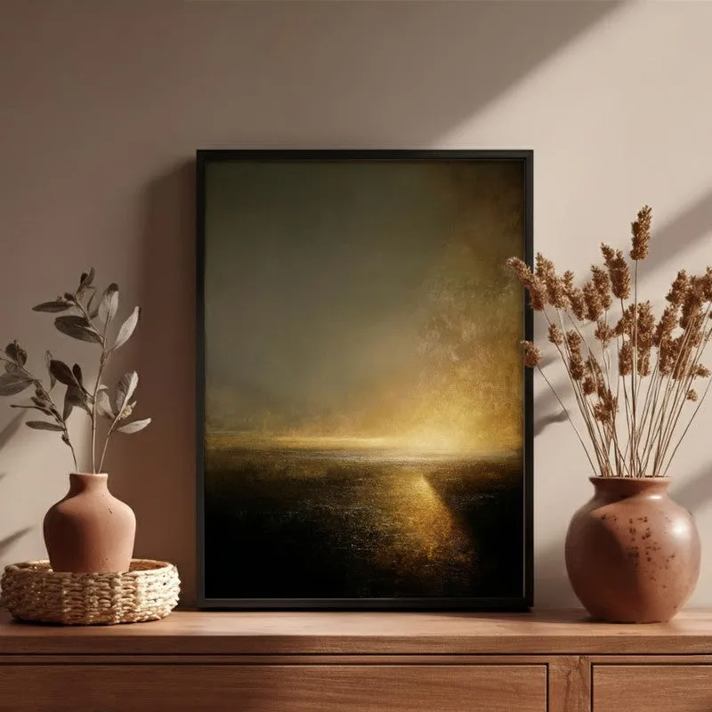 Glow Beyond the Dark Archival Paper Wall Painting With Black Frame media 4