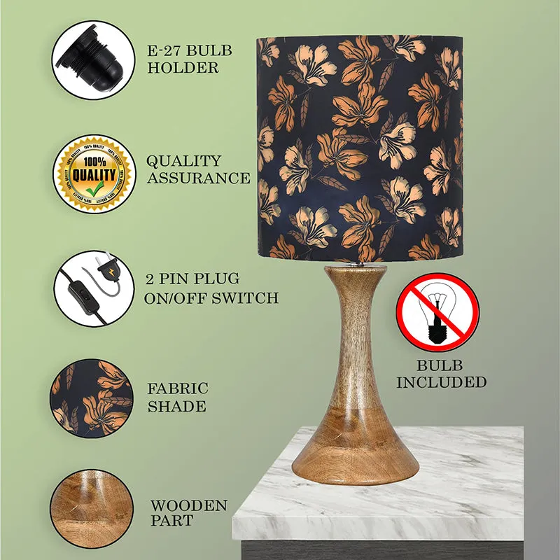 Iris Blooms Grace Fabric Table Lamp - Multicolor media 5
