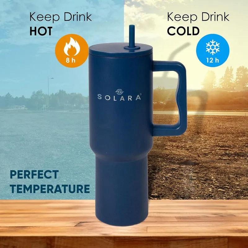 Solara Aqua Joy Stainless Steel Tumbler (1200 mL) - Blue media 5