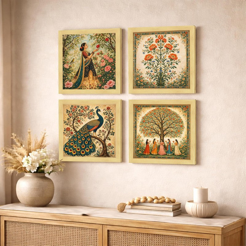 Divine Nature Paper Wall Art - Set Of Four media 4