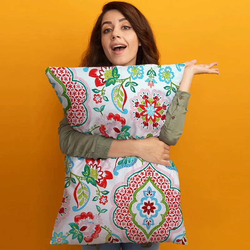 Scarlet Petals Pillow Cover - Set Of Six media 4