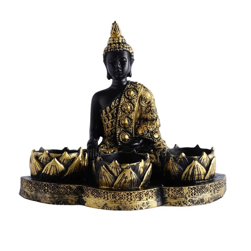 Serenity Buddha Tealight Candle Holder media 4