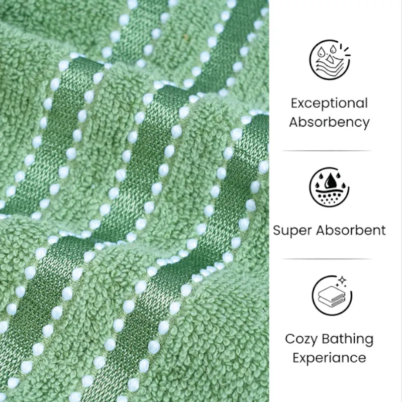 Micro Cotton LuxeDry Comfort Solid Bath Towel - Green media 8