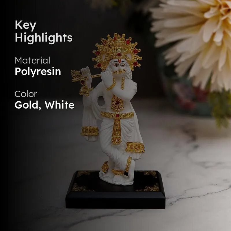 Standing Krishna Murti - White media 2