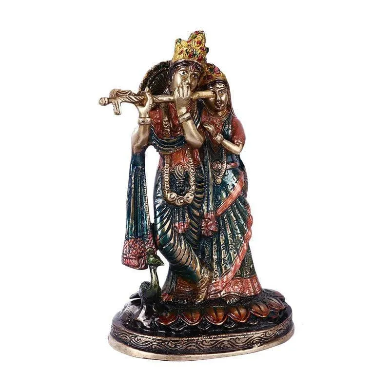 Elegant Radha Krishna Brass Idol media 3