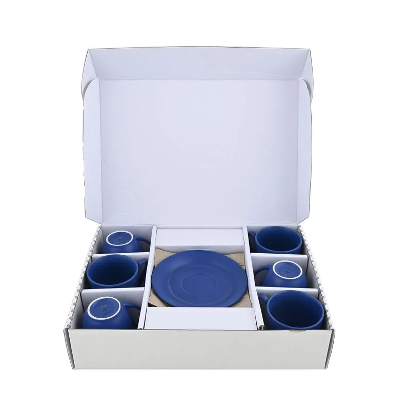 CozySip Porcelain Cup & Saucer (Blue/200 mL Each) - Set of Six - 3