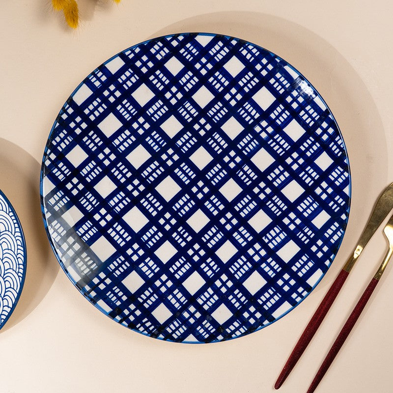 Indigo Breeze Ceramic Dinner Set - 18 Piece Set media 8