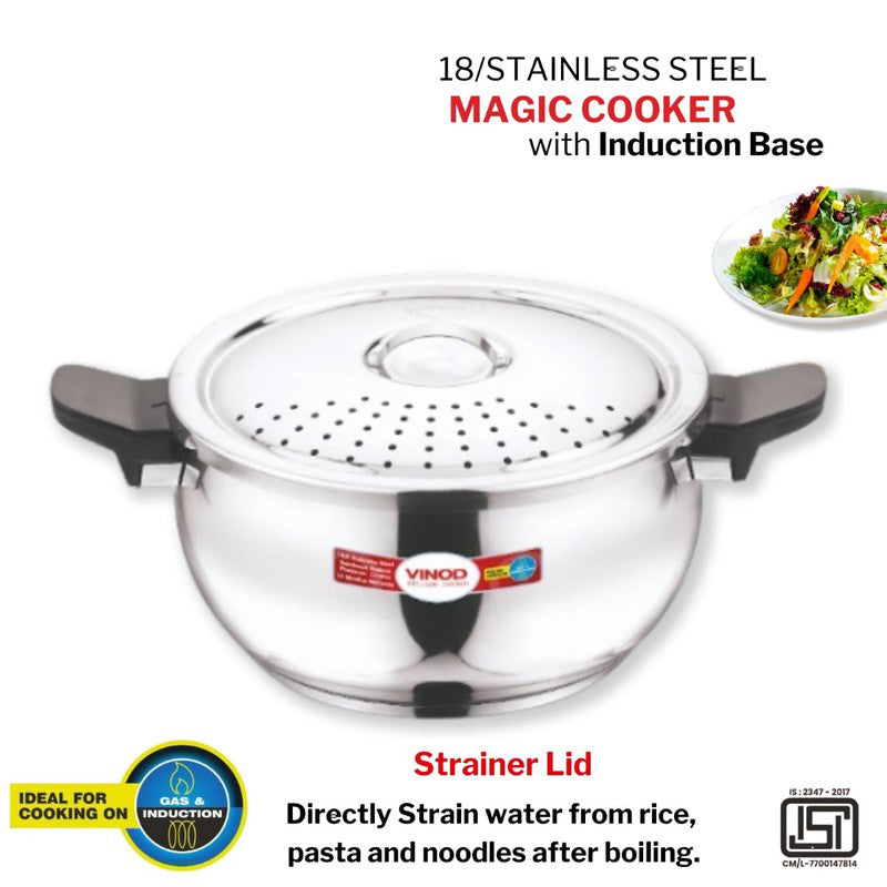 Vinod Velric Pressure Cooker Stainless Steel - 5500 mL media 5