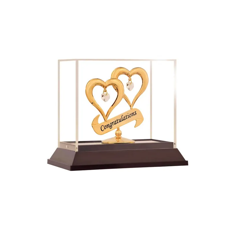 Together Forever Celebration 24K Gold Plated Mild Steel Showpiece media 4