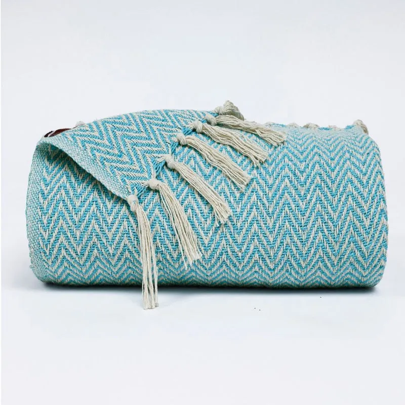Wheat Hug Throw - Blue media 3
