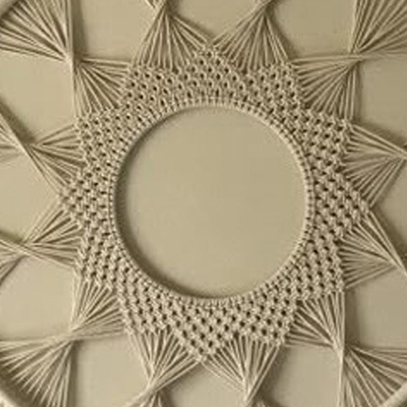 Sun Weave I Macrame Cotton Wall Hanging media 4