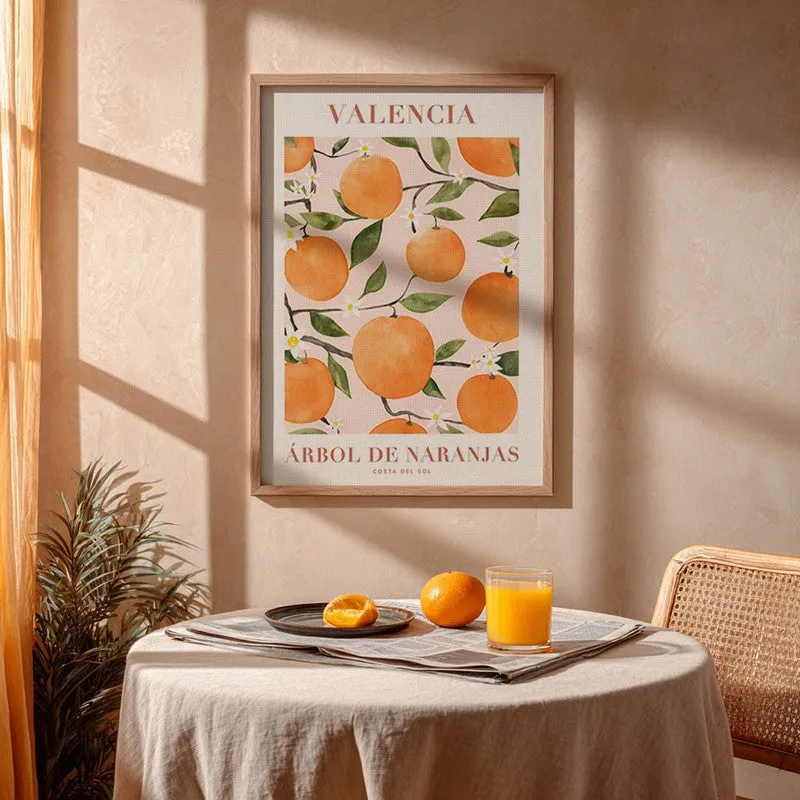 Citrus Serenade Archival Canvas Wall Art - Brown media 4