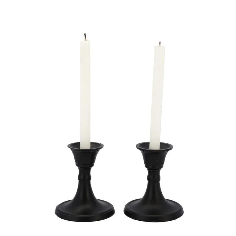 Tula Candle Holder (Black) - Set Of Two media 3