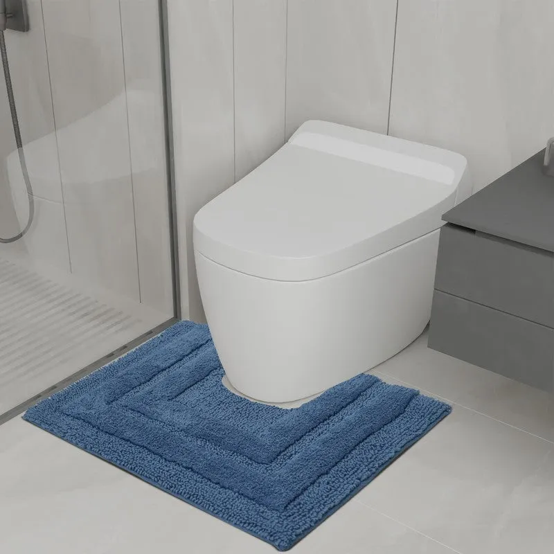 Aqualoom Anti skid Bath Mat (Blue) - Set Of Two media 6