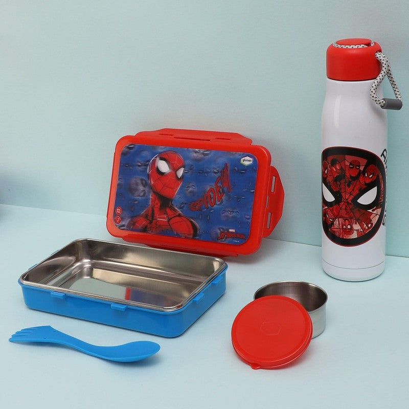 Amazing Spiderman Lunch Box 700 ML With 600 ML Water Bottle - Two Piece Set media 6