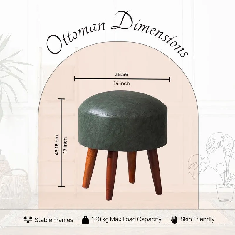 Urban Pouf Ottoman (Green) - Set Of Two media 6