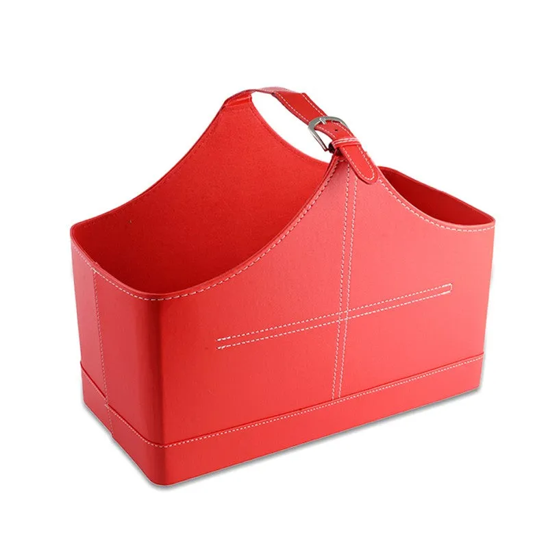 AarviDecor SleekCarry Faux Leather Magazine Holder media 5
